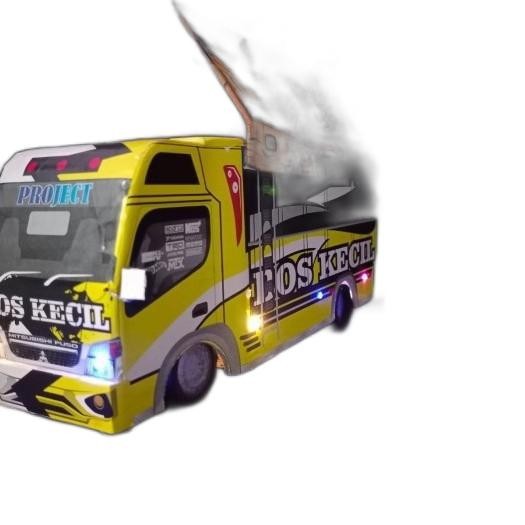 Pilihan- Miniatur Mobil Truk Kayu Truck Oleng Lampu Terpal Stiker Besar Murah