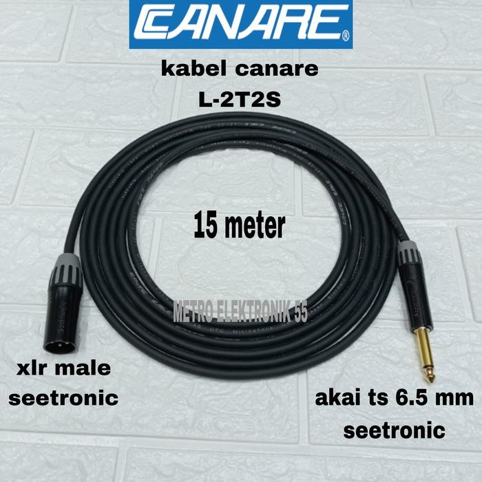 Kabel Audio Canare Jack Xlr Male To Akai 6.5 mm 15 Meter