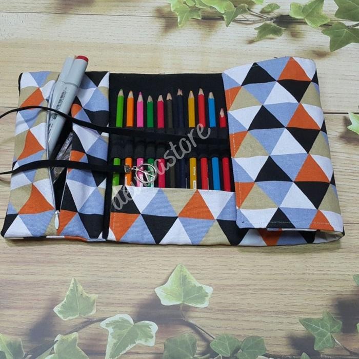 

Roll Pencil Case / Tempat Pensil Gulung - Tribal
