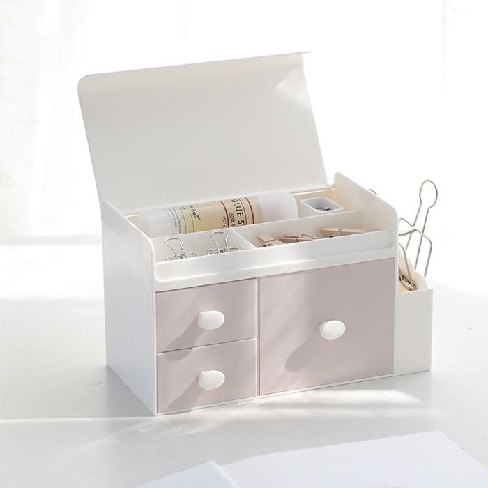 

Kotak Wadah Tempat Penyimpanan Pena / Alat Tulis / Pensil Multifungsi