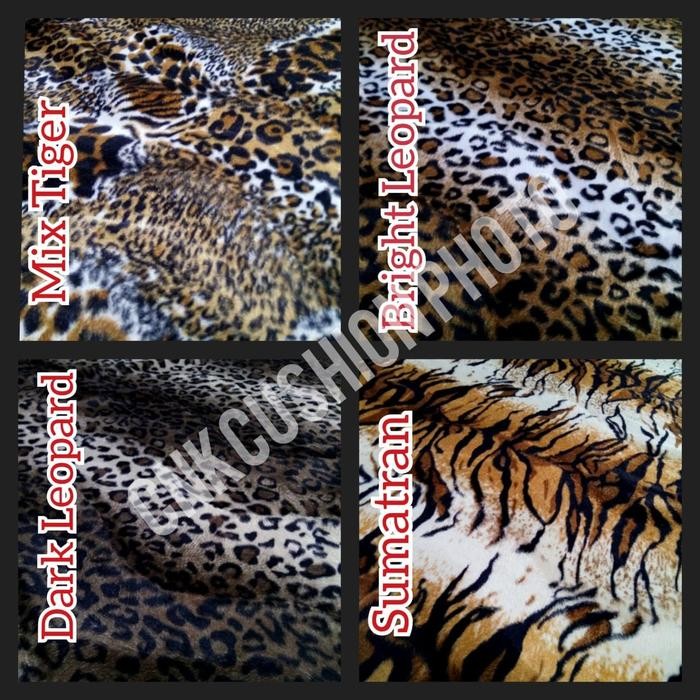 BAHAN KAIN SOFA BLUDRU MACAN / BRUDU MOTIF HEWAN HARIMAU - ANIMALIA
