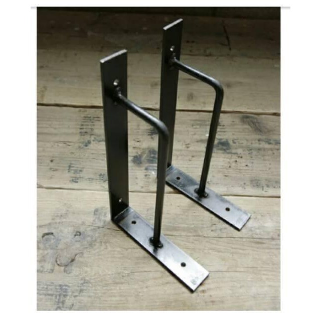 Rak Ambalan Bracket Siku Papan Lebar Besi Ambalan Plat Siku15x25cm