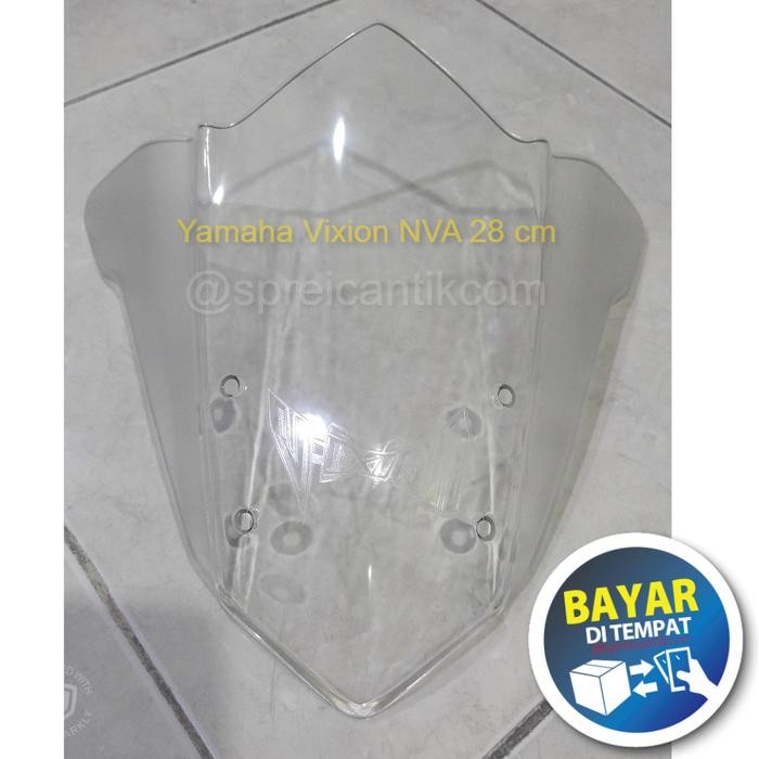 Visor Windshield Vixion Nva Advance 2015 2016 - Winsil Tameng Variasi Tinggi 28 Cm Aksesoris Motor