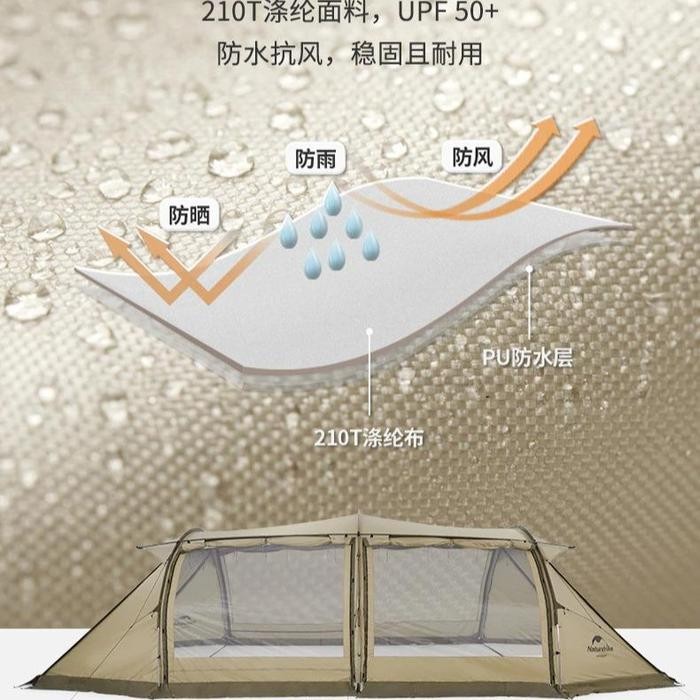 TENDA ARIES A CAMPING / GLAMPING 4 - 6 ORANG NATUREHIKE NH22YW004