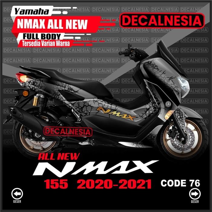 Decal Nmax New 2021 2022 2023 Full Body Stiker Motor Yamaha Connected 155 Abs 2020 Sticker Variasi