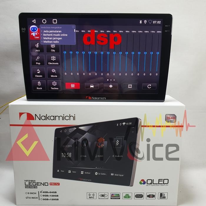 HEAD UNIT ANDROID NAKAMICHI 10 INCH OEM TOYOTA ALPHARD 2008-2014