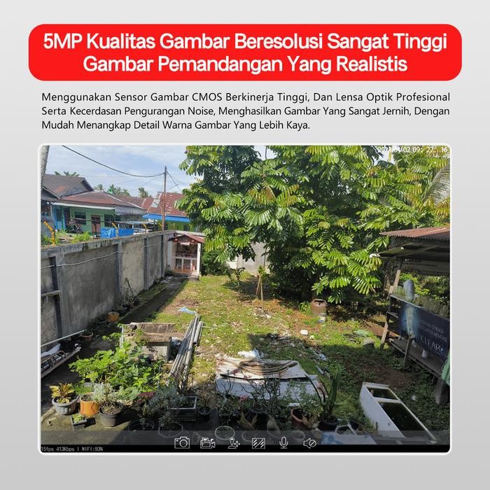 IFZH  Xihancam 5Mp Ip Kamera Wifi Cctv Outdoor Colorvu Waterproof 360 Ptz Zoom Cctv Wifi Hp