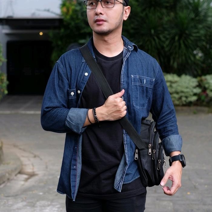 Top Tas Selempang Bodyt 5 Resleting / Resleting Banyak Syll Outfit