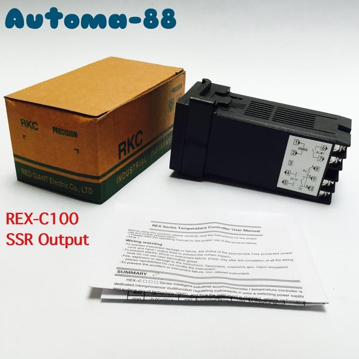 PAKET RKC REX C100 JAPAN REX-C100FK02-V*AN OUT SSR SENSOR THERMOCOUPLE
