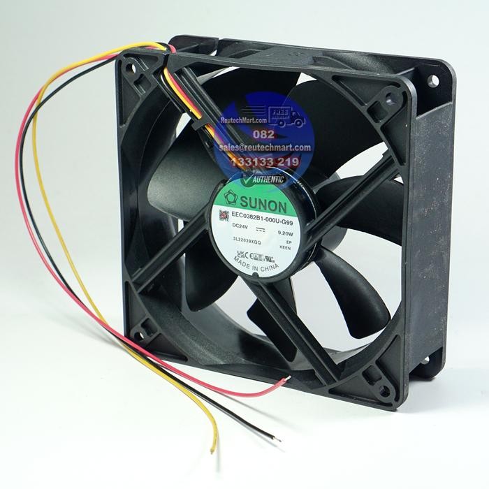 Fan 24VDC Sunon EEC0382B1-000U-G99 120x120x38mm 3 kabel