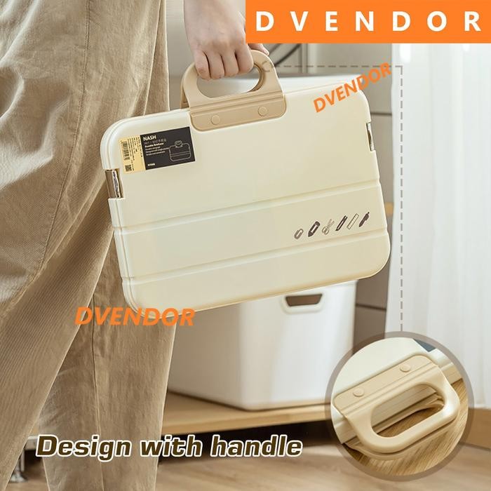 TAS KOPER PLASTIK TRANSPARAN TEMPAT PENYIMPANAN BERKAS ARSIP SERTIFIKAT MAP ANTI AIR A4 HARDCASE