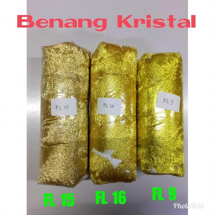 ASLI Benang Kristal Songket Emas / Palembang / Medan / Lombok / Pekaru READY STOCK