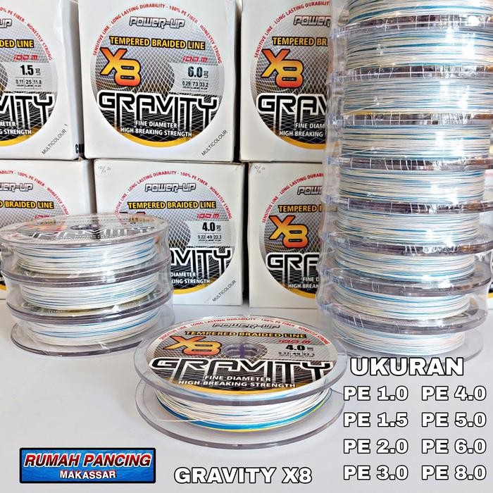 PE Gravity Senar Pancing Benang X8 100m (TERBAIK) (TERBARU) (TERMURAH)