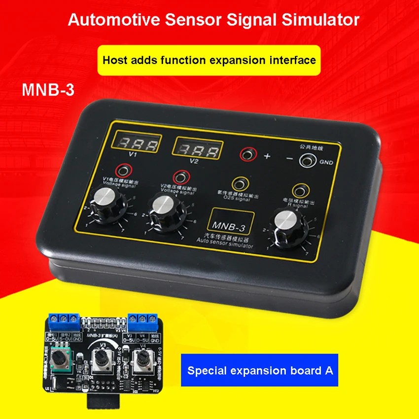 MNB-3 Auto Sensor Simulator Vehicle Automobile Signal Generator Voltmeter MNB-3 Tester Car Oxygen Oi