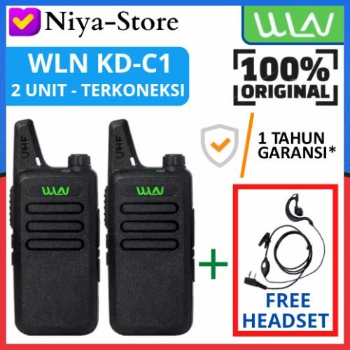 Ready Paket Sepasang 2 Unit HT WLN KD C1 / WLN KD-C1 / WLN KDC1 (Terkoneksi)