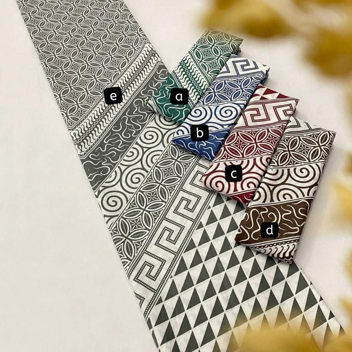 Kain Batik TR Sinaran ( Tosca - Biru - Merah - Coklat - Abu )