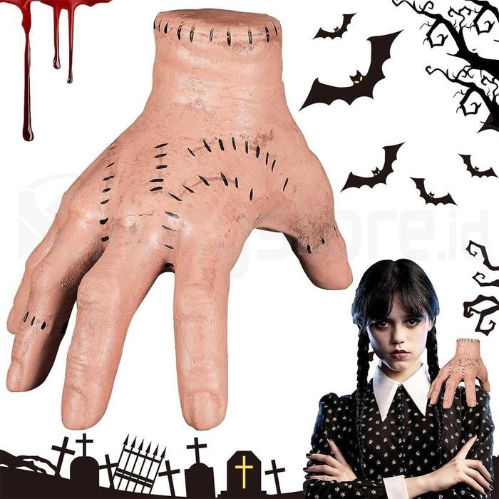 Wednesday Hand Tangan Palsu Addams Family Pesta Halloween Horror Prank Terlaris