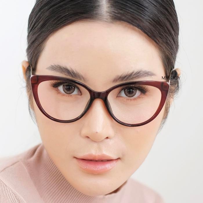 Promo Mylogy - Glasses Frame Kacamata Cateye Kode Donna Kacamata_Mylogy Eyewear