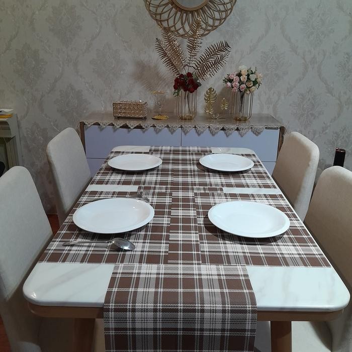 Table Runner nimalis gold 30 x 270 cm -Taplak Meja Panjang