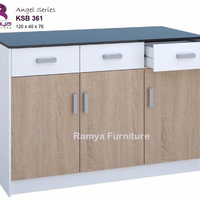 Lemari dapur kitchen set bawah 3 pintu Ramya - Bandung area only