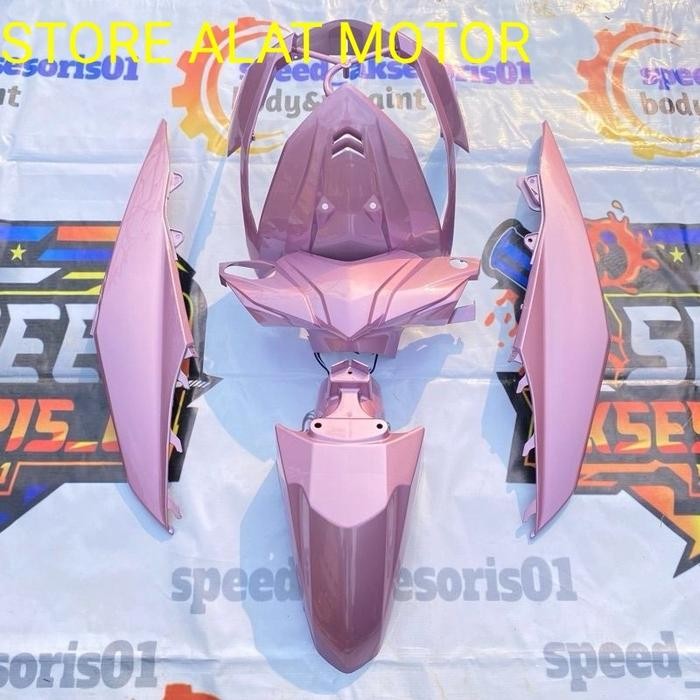 ORIGINAL Full Body Halus cover full body bodi halus Honda beat fi thn 2013 2014 2015 2016 pink