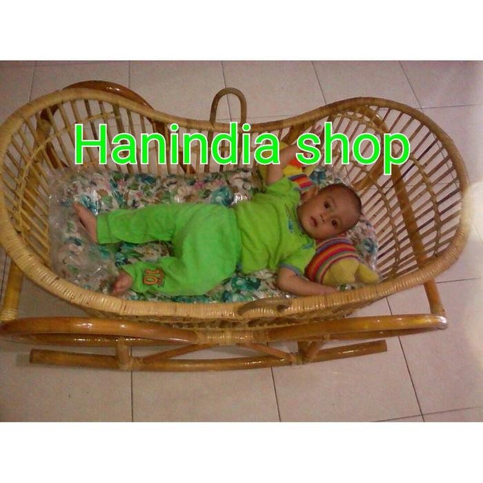 TGR FREE Ongkir Ayunan Bayi Rotan/Box Bayi Rotan Model Perahu
