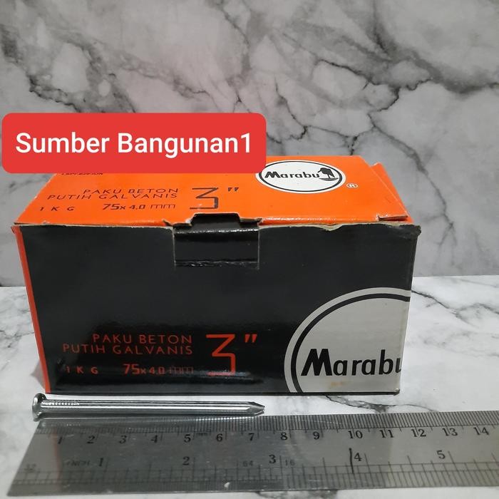 Terlaris Paku beton Marabu 3" atau 7cm (dus) SALE