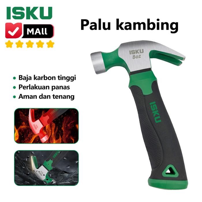 ISKU Palu Kambing Mini / Mini Claw Hammer 8 oz Steel Perkakas Tools