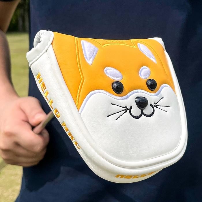 Golf Head Cover - Akita Mallet Putter/Blade Putter Cover - Sarung Pelindung Stik Golf Putter