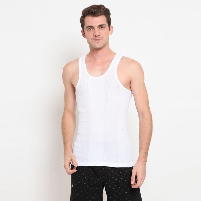 READY CROCODILE Singlet Kaos dalam Pria Classic 801V SALUR-PUTIH G00D QU4LITY