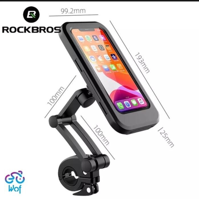 Bisa Termin Rockbros Hl-69 Holder Phone Sepeda Motor Case Full Touch Waterproof