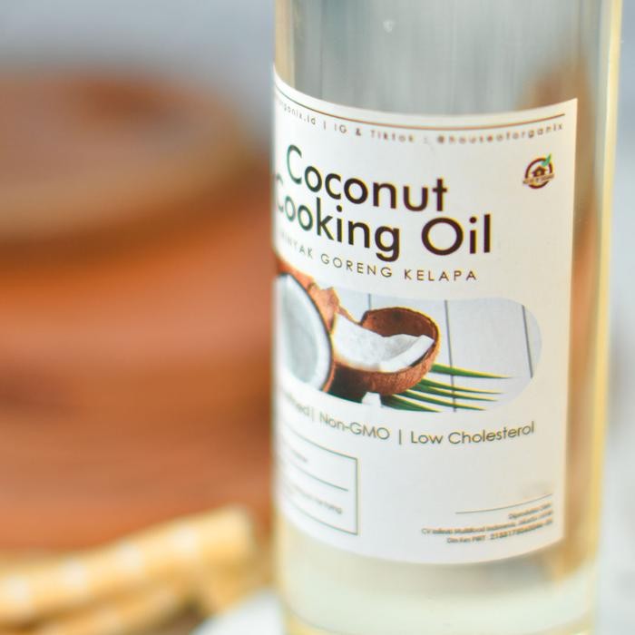 LengkapHemat- House Of Organix Coconut Cooking Oil 250 Ml Minyak Untuk Sembako Grosir