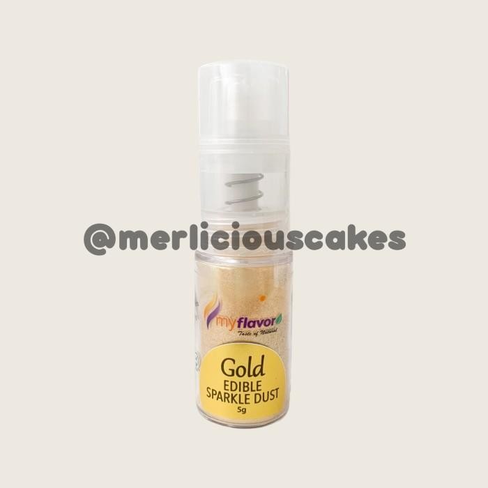 My Flavor Gold Edible Sparkle Dust Edible Glitter 5 Gram