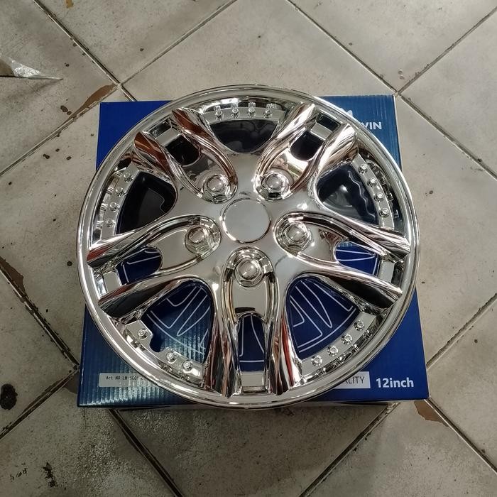 cover velg dop roda mobil ring 12 inch chrome