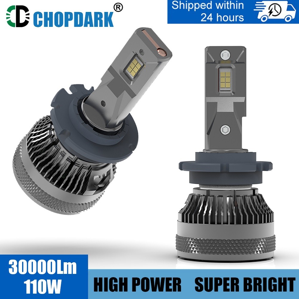 D2H H7 H18 LED Car Headlight Bulbs CSP 3570 Chips 30000Lm Super