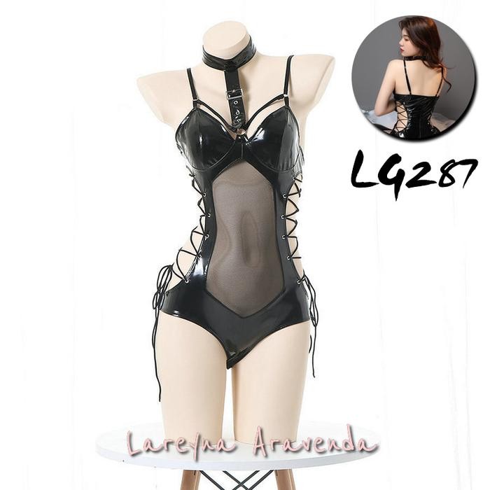 SEXY Lareyna Aravenda Lingerie Bahan Bagus Latex Kilap Costume Night Guardian LG287