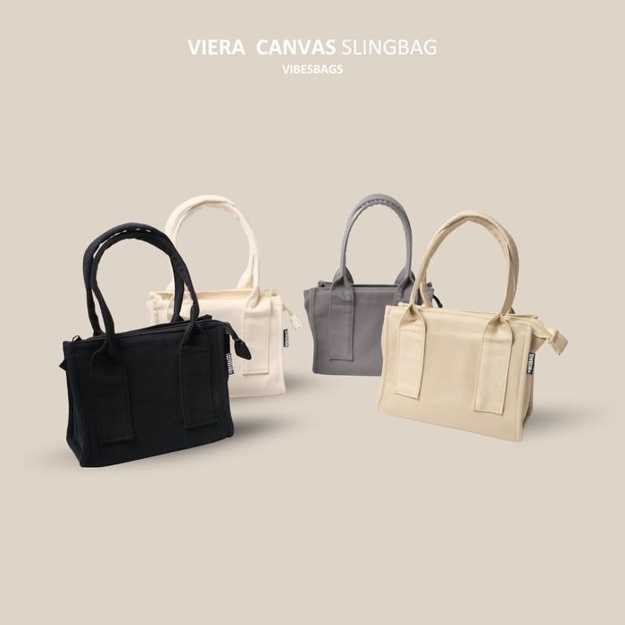 zrv6- [Vibesbags] Slingbag Viera /Tas Selempang Wanita Kain Kanvas Cewek