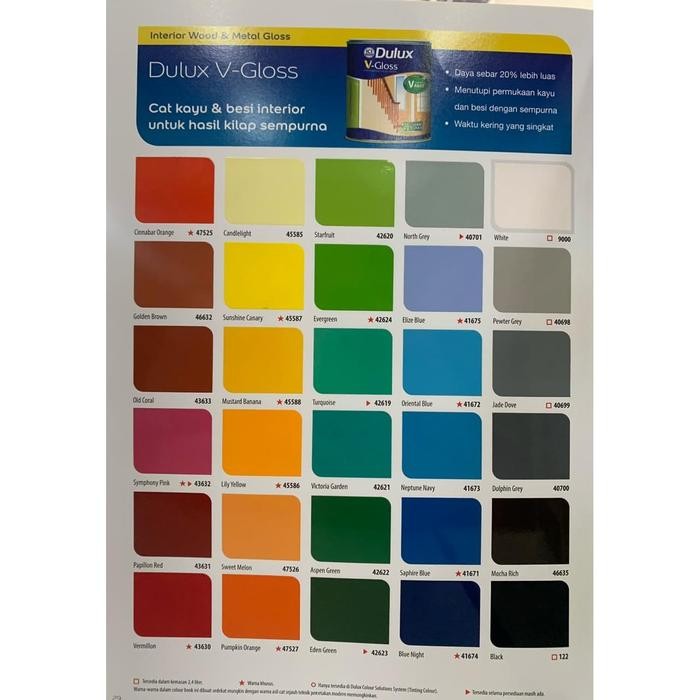 Cat Minyak Kayu & Besi Dulux V-Gloss 1Kg