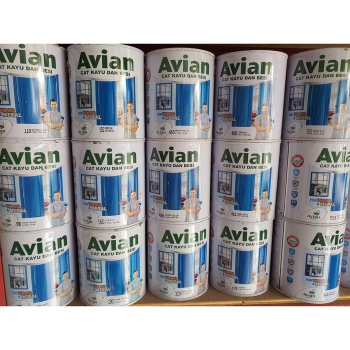 CAT AVIAN KAYU DAN BESI HIGH GLOSS ENAMEL 1 KG CAT MINYAK AVIAN
