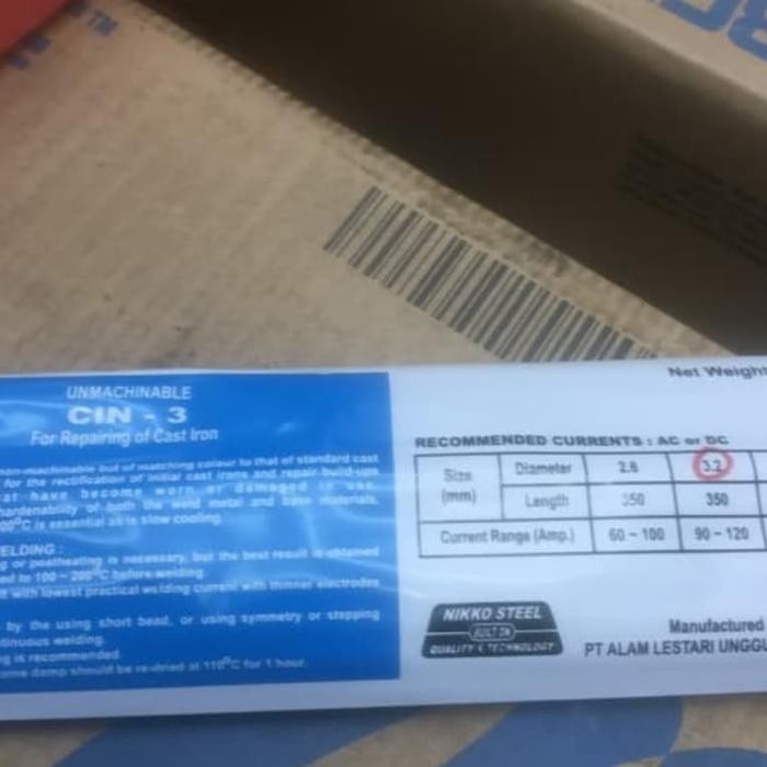 Import kawat las cin3 ancuran 3.2mm Termurah