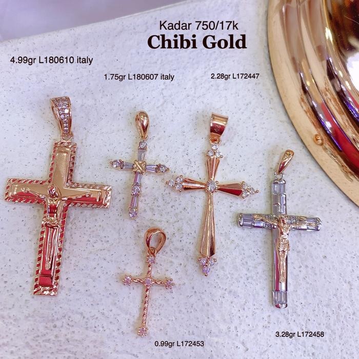 Liontin emas Salib #chibi