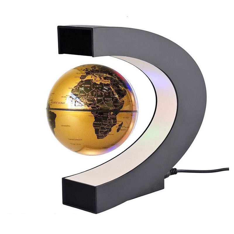Floating Magnetic Levitation Globe Novelty Ball Light LED World Map Electronic Antigravity Lamp Home