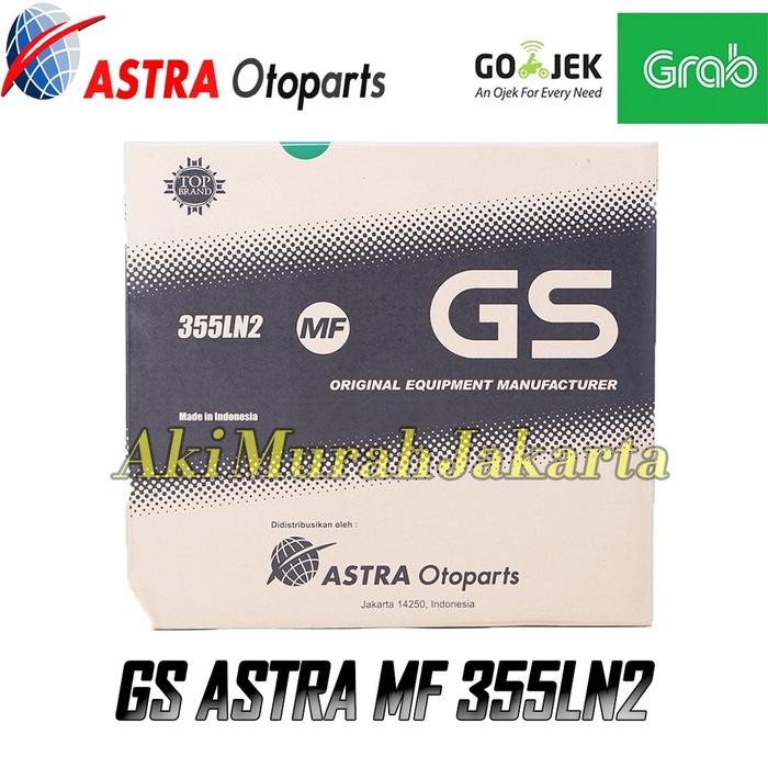 Gs Mf Oem Astra Aki Mobil Mazda Mx 30 355Ln2 / Ln2 - 60Ah Aki Kering #Gratisongkir