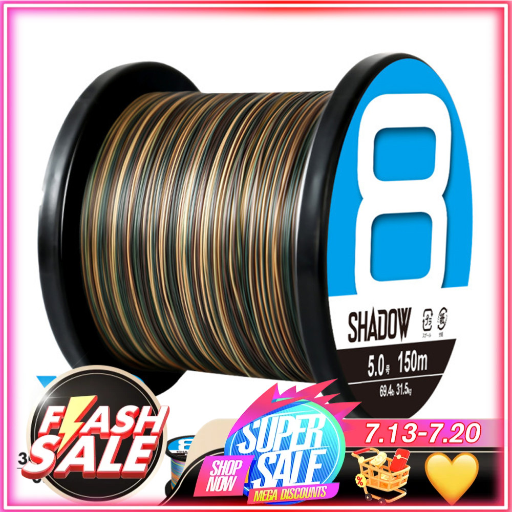 Thornsline Japan 8X Fishing Line 300M 500M 1000M 8 Strands Braided Fishing Line Multifilament Pe