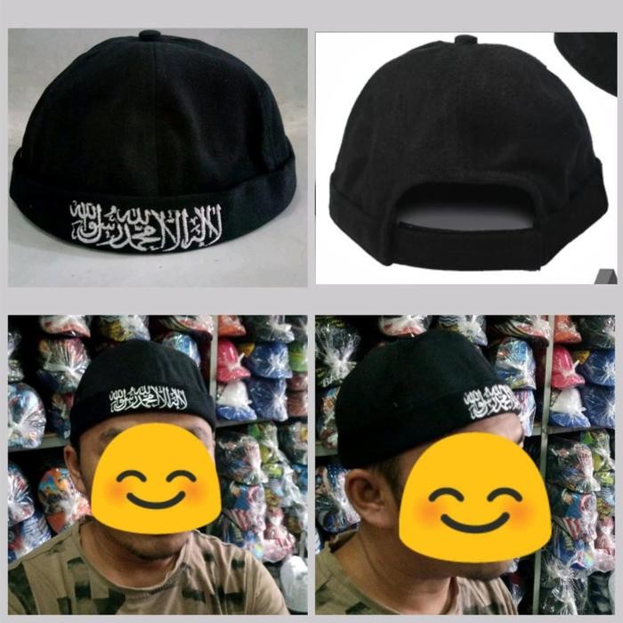 TOPI HIJRAH MIKI HAT PECI KUPLUK TAUHID ARAB LAILLAHAILLAH GROSIR OKE