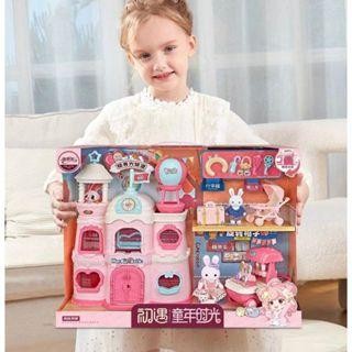 playhouse mainan rumah boneka anak boneka rabbit pretend play mainan rumah rumahan mainan rumah