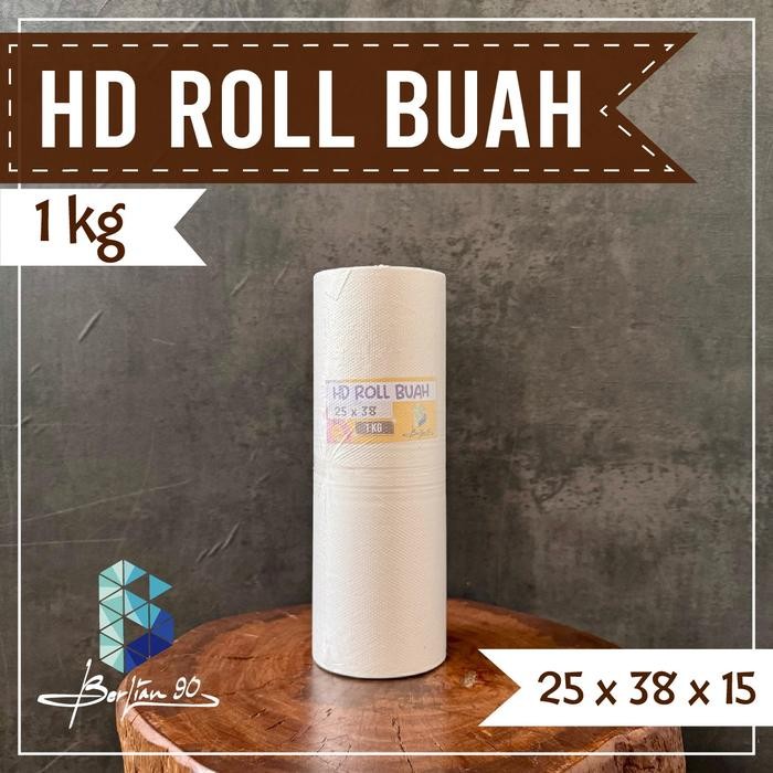 DISKON Plastik Buah Roll 1 Kg - Plastik Sayur Telur - HD Roll Buah - Plastik Buah Supermarket -