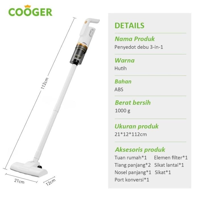 6730- Cooger Vacuum Cleaner Portable Penyedot Debu Multifungsi Serbaguna Penghisap Debu