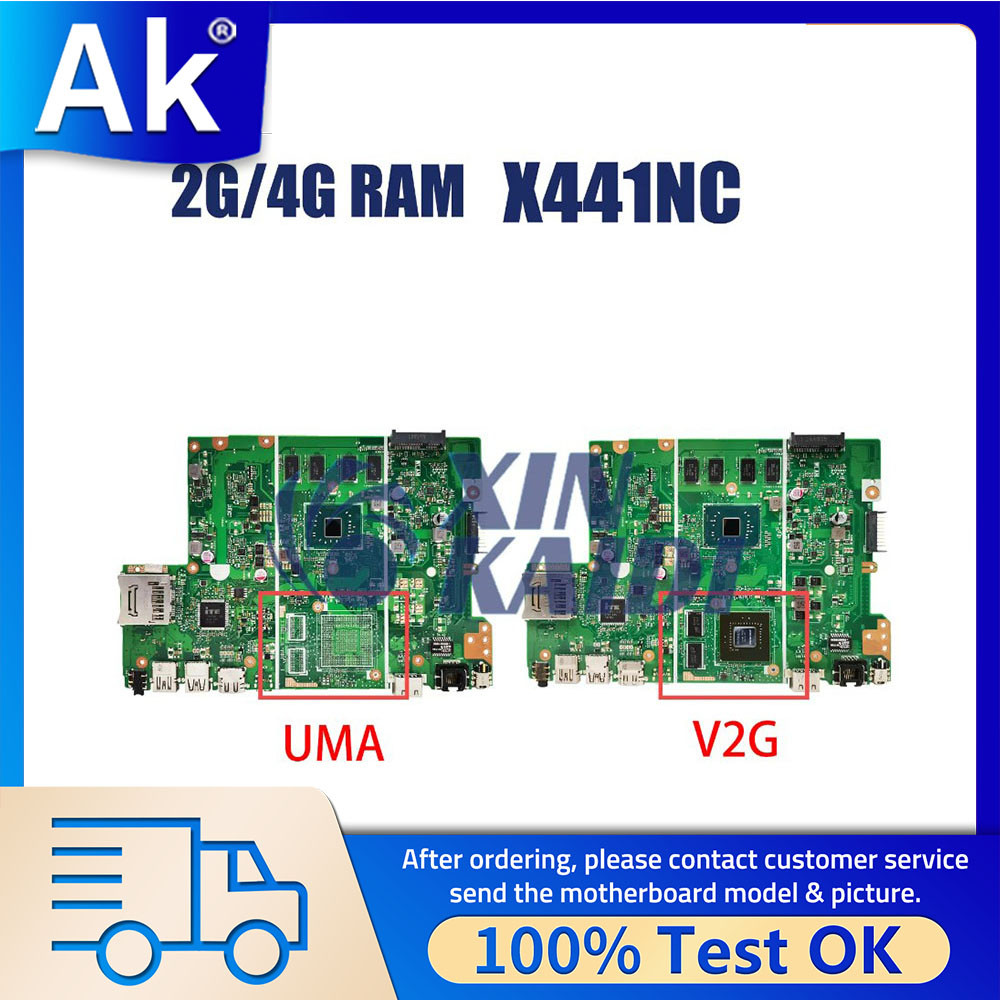 Casing Laptop Notebook Mainboard For Asus X441NC X441NA X441N A441N F441NA K441NA Laptop Motherboard