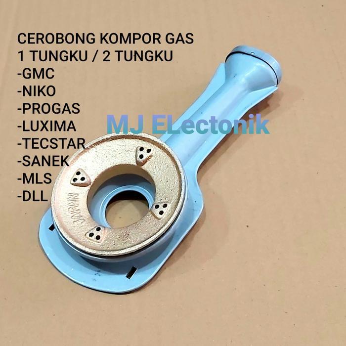 Cerobong tungku burner kompor gas GMC Sanex MLS PROGAS LUXIMA
